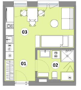Stanovanje 16 - 30,39 m2