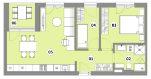Stanovanje 17 - 66,13 m2