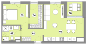 Stanovanje 18 - 65,84 m2