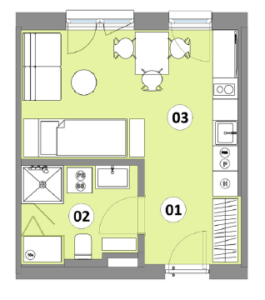 Stanovanje 19 - 30,41m2