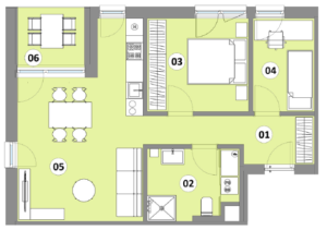 Stanovanje 20 - 68,37 m2